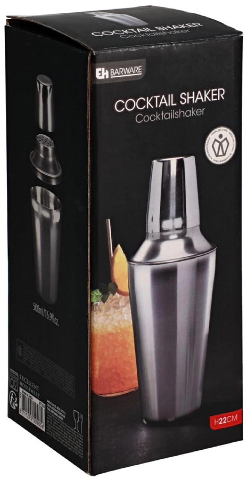 Σέικερ μίξης ποτών 500ml.