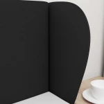 vidaXL Αυτί Κεφαλής Μαύρο 40 x 23 x 6 εκ ύφασμα