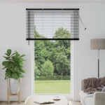 vidaXL Βενετσιάνικη Σκίαση Μαύρο 213 x 130 εκ PVC
