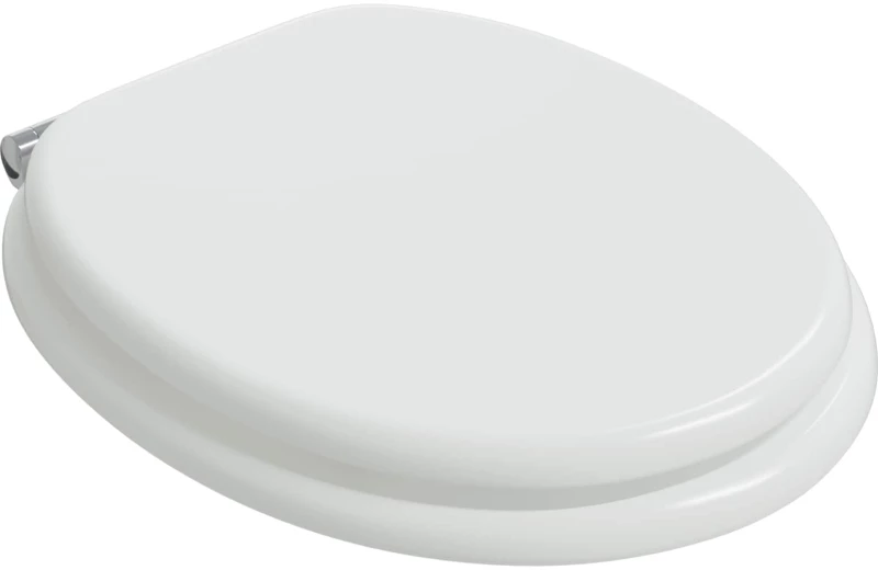 vidaXL Μαλακή κλειστή λεκάνη 2 pcs Λευκός 44 x 38 εκ. Πίνακας MDF