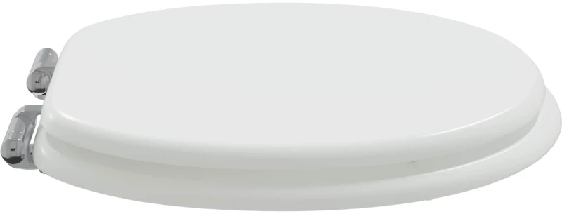 vidaXL Μαλακή κλειστή λεκάνη 2 pcs Λευκός 44 x 38 εκ. Πίνακας MDF