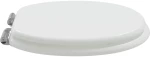 vidaXL Μαλακή κλειστή λεκάνη 2 pcs Λευκός 44 x 38 εκ. Πίνακας MDF