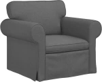 vidaXL Καναπές Σκούρο Γκρι 95 x 82 x 80 εκ ύφασμα