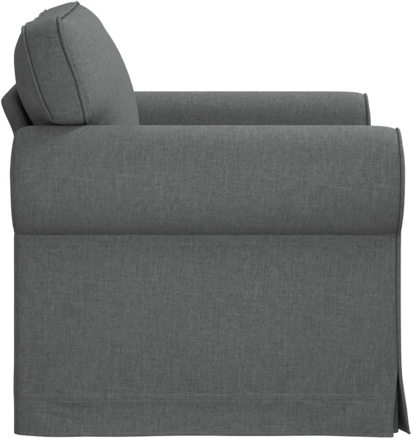 vidaXL Καναπές Σκούρο Γκρι 95 x 82 x 80 εκ ύφασμα