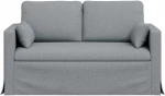 vidaXL Καναπές Ανοιχτό γκρι 139 x 78 x 80 εκ ύφασμα