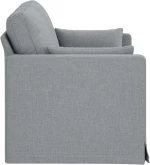 vidaXL Καναπές Ανοιχτό γκρι 139 x 78 x 80 εκ ύφασμα