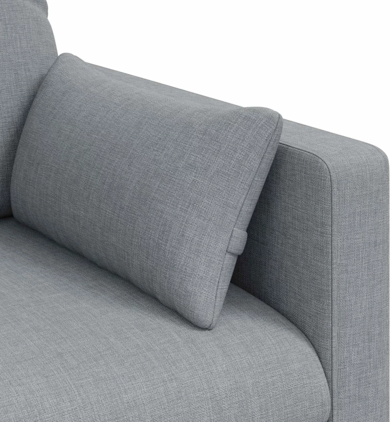 vidaXL Καναπές Ανοιχτό γκρι 139 x 78 x 80 εκ ύφασμα