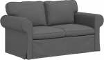 vidaXL Καναπές Σκούρο Γκρι 155 x 82 x 80 εκ ύφασμα