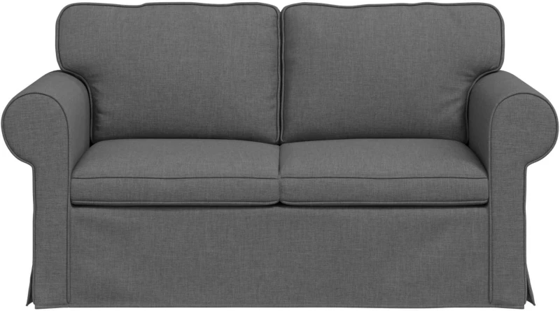 vidaXL Καναπές Σκούρο Γκρι 155 x 82 x 80 εκ ύφασμα