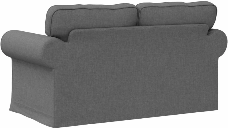 vidaXL Καναπές Σκούρο Γκρι 155 x 82 x 80 εκ ύφασμα