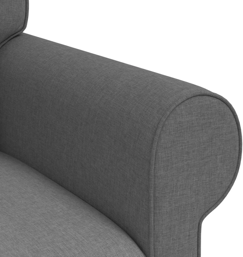 vidaXL Καναπές Σκούρο Γκρι 155 x 82 x 80 εκ ύφασμα
