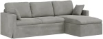 vidaXL Καναπές Ανοιχτό γκρι 228 x 134 x 80 εκ Βελούδο