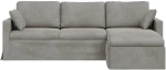 vidaXL Καναπές Ανοιχτό γκρι 228 x 134 x 80 εκ Βελούδο
