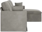 vidaXL Καναπές Ανοιχτό γκρι 228 x 134 x 80 εκ Βελούδο