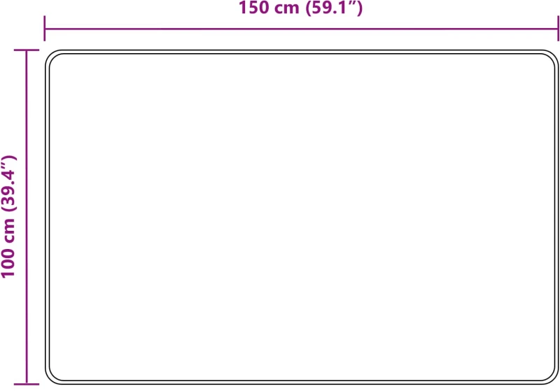 vidaXL Χαλί Runner MARSA Γκρι 100 x 150 cm Πολυέστερ και PVC
