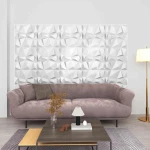 vidaXL Πάνελ τοίχου 24 pcs Διαμάντι Άσπρο 50 x 50 cm Φελιζόλ XPS