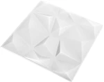 vidaXL Πάνελ τοίχου 24 pcs Διαμάντι Άσπρο 50 x 50 cm Φελιζόλ XPS