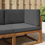 vidaXL Μαξιλάρι Καναπέ Εξωτερικού Χώρου 3 pcs Ανθρακί Πολυεστέρας