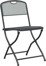 vidaXL Καρέκλες Κήπου 2 pcs Ανθρακί 52,5 x 46 x 82 εκ Σίδερο