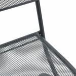 vidaXL Καρέκλες Κήπου 2 pcs Ανθρακί 52,5 x 46 x 82 εκ Σίδερο