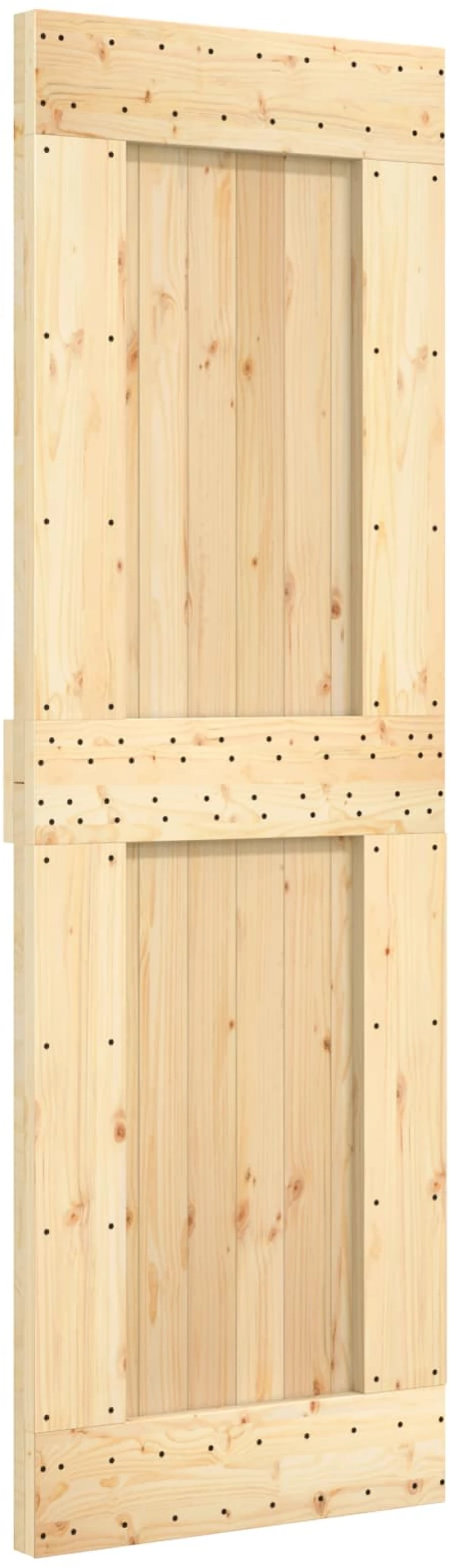 vidaXL Πόρτα NARVIK Φυσικό 70 x 210 cm Συμπαγές Ξύλο Πεύκου