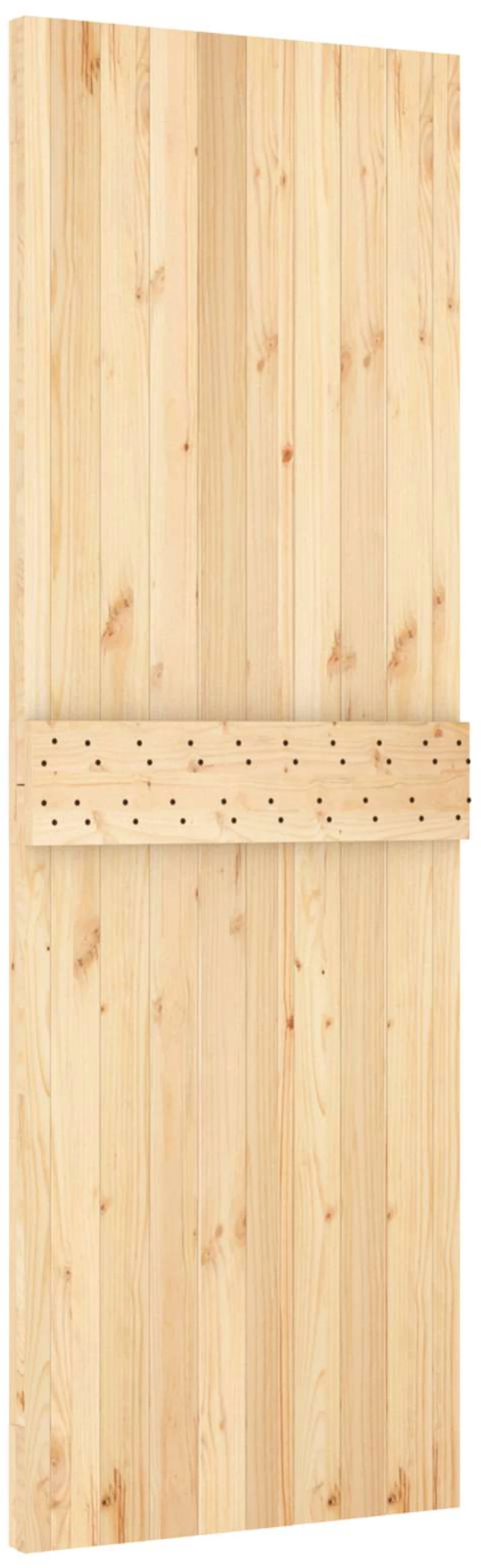 vidaXL Πόρτα NARVIK Φυσικό 70 x 210 cm Συμπαγές Ξύλο Πεύκου