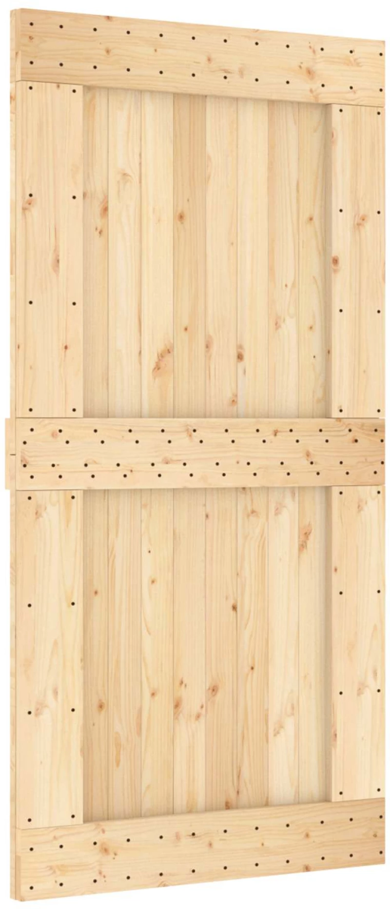 vidaXL Πόρτα NARVIK Φυσικό 100 x 210 cm Συμπαγές Ξύλο Πεύκου