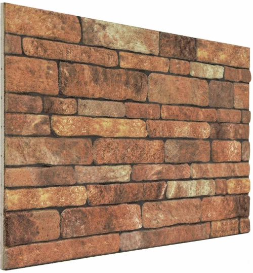 vidaXL Πάνελ τοίχου 10 pcs Καφέ και Λευκό 100 x 50 cm Αφρός EPS