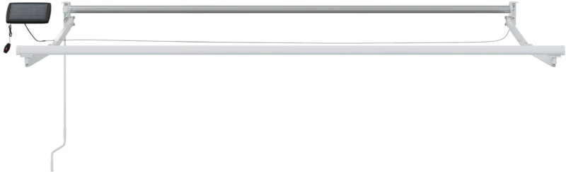 vidaXL Χειροκίνητη αναδιπλούμενη τέντα με LED 3,5 x 2,5 μ
