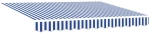 vidaXL Χειροκίνητη αναδιπλούμενη τέντα με LED 3,5 x 2,5 μ