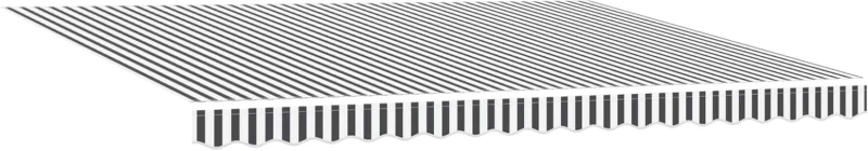 vidaXL Ηλεκτρικό Αναδιπλούμενο Σκίαστρο Γκρι και Λευκό 5 x 3,5 μ