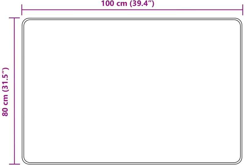 vidaXL Χαλί Runner MARSA Άμμος 80 x 100 cm Πολυέστερ και PVC