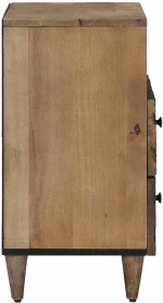 vidaXL Κρεβατοκάμαρα Καφέ 50 x 33 x 60 εκ Στερεό ξύλο μάνγκο