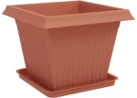 vidaXL Γλάστρες φυτών 24 pcs Κεραμιδί 43 x 43 x 33,5 εκ Πλαστικό