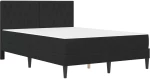 vidaXL Σκελετός κρεβατιού με στρώμα Μαύρο 140 x 190 cm Βελούδο