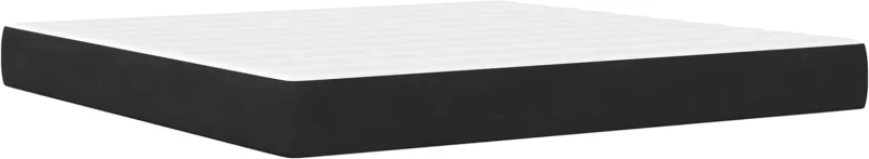 vidaXL Σκελετός κρεβατιού με στρώμα Μαύρο 180 x 200 cm Βελούδο