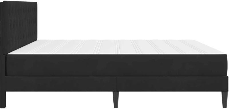 vidaXL Σκελετός κρεβατιού με στρώμα Μαύρο 180 x 200 cm Βελούδο