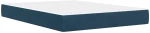 vidaXL Σκελετός κρεβατιού με στρώμα Μπλε 160 x 200 cm Βελούδο