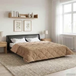 vidaXL Καλοκαιρινό Παπλωματοθήκη Ουαντινγκ Taupe 200 x 200 cm