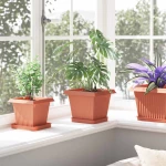 vidaXL Γλάστρες φυτών 24 pcs Κεραμιδί 20 x 20 x 16 εκ Πλαστικό