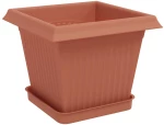 vidaXL Γλάστρες φυτών 24 pcs Κεραμιδί 20 x 20 x 16 εκ Πλαστικό
