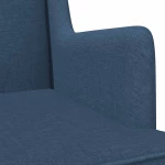 vidaXL Κουνιστή καρέκλα Μπλε 62 x 80 x 85 εκ ύφασμα