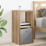 vidaXL Κομοδίνο 2 pcs Artisan Oak 35 x 32 x 68,5 εκ Επεξεργασμένο ξύλο