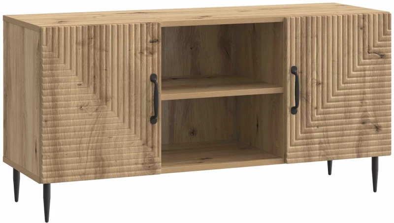 vidaXL Ντουλάπι TV Artisan Δρυς 102 x 34,5 x 50 εκ. Επεξεργασμένο Ξύλο