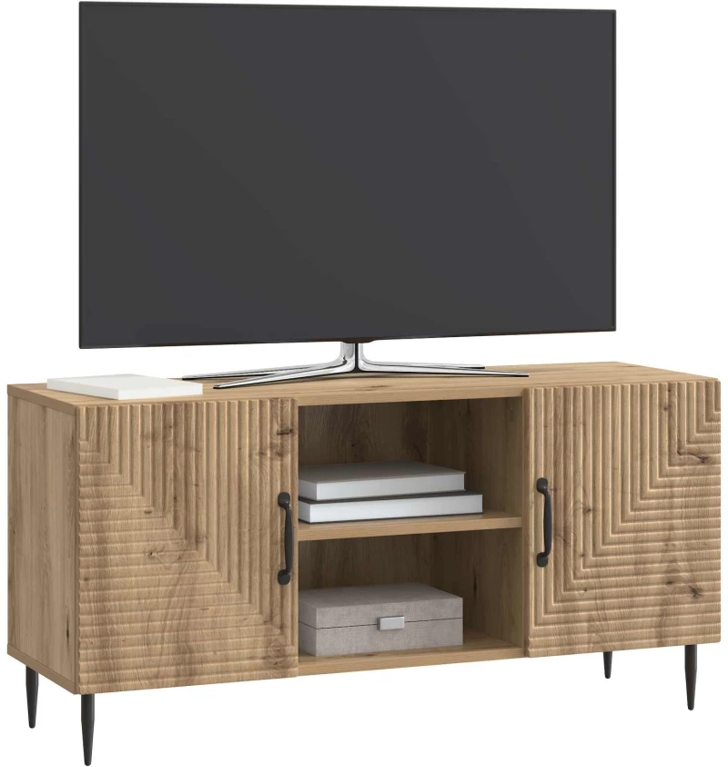 vidaXL Ντουλάπι TV Artisan Δρυς 102 x 34,5 x 50 εκ. Επεξεργασμένο Ξύλο