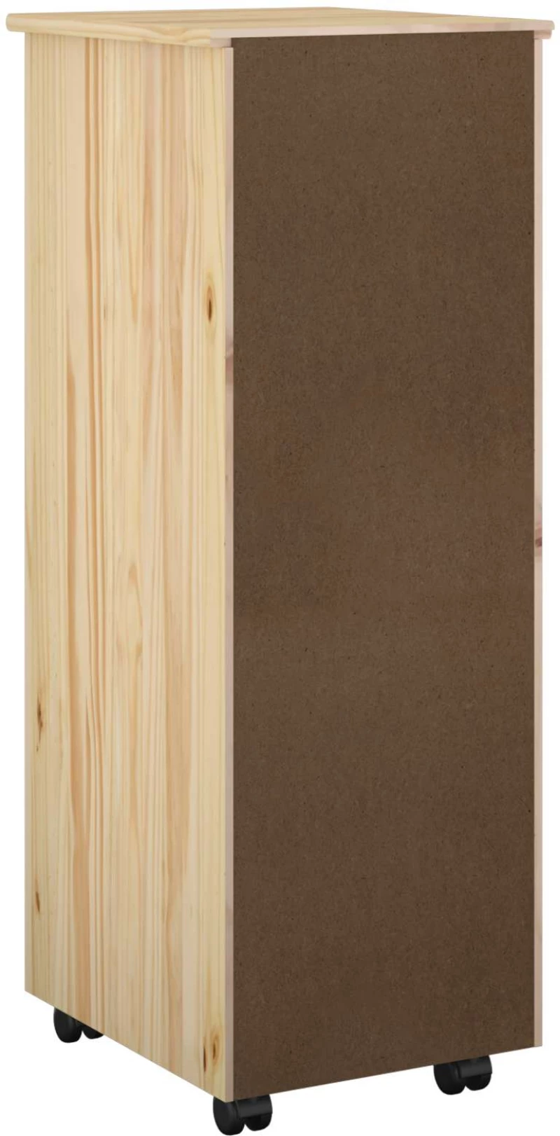 vidaXL Κινητό Ντουλάπι Καφέ 34 x 39 x 93,5 εκ Στερεό ξύλο πεύκου