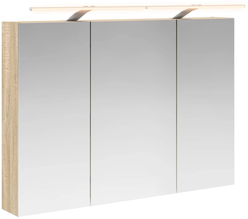 vidaXL Καθρέφτης Ντουλάπα Μπάνιου Δρύς Sonoma 100 x 14,5 x 70 εκ