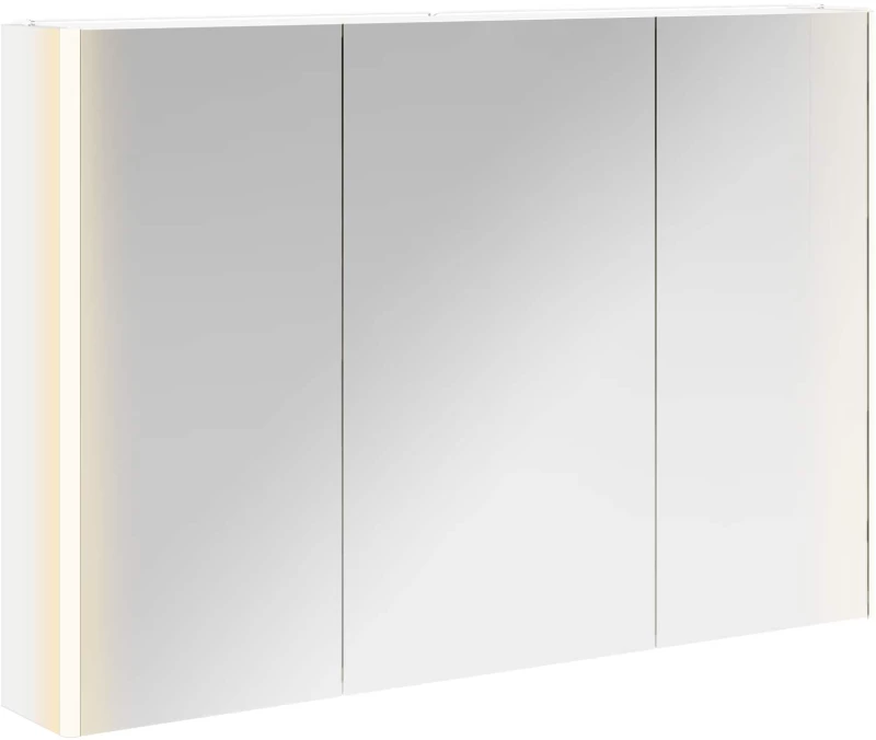 vidaXL Καθρέφτης Ντουλάπα Μπάνιου Λευκό 103,5 x 15,5 x 70 εκ.