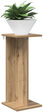vidaXL Βάση φυτών Τεχνίτικη Δρυς 25 x 25,5 x 60,5 εκ.