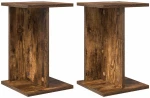 vidaXL Βάση φυτών 2 pcs Καπνιστή Δρυς 25 x 25,5 x 40,5 εκ.